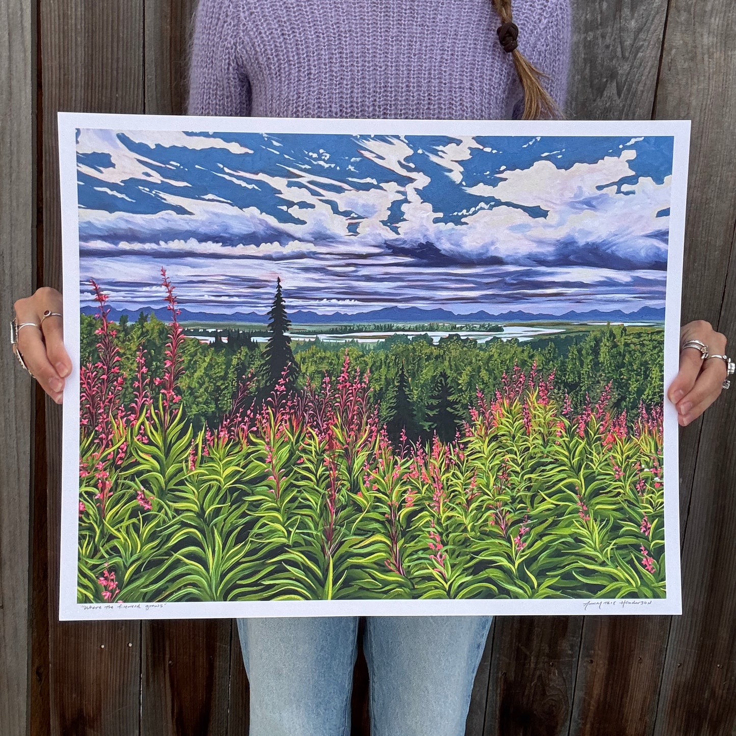 "Where the fireweed grows" Print
