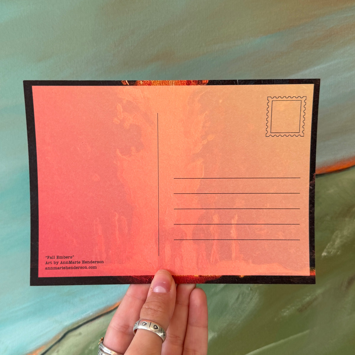 "Fall Embers" Postcard