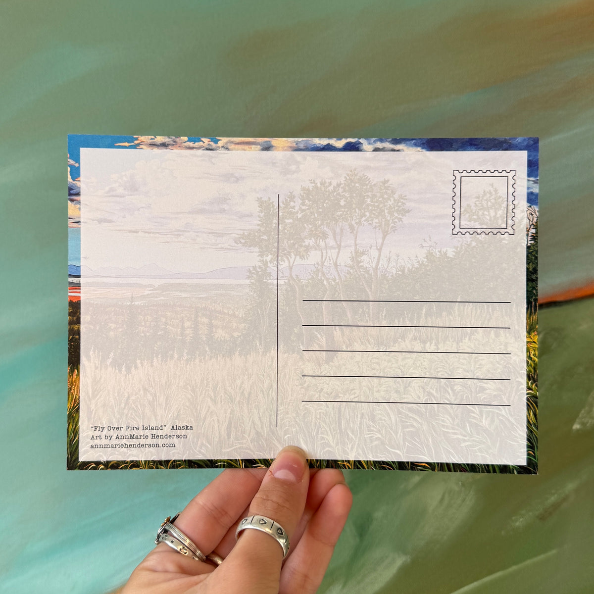 "Fly Over Fire Island" Postcard