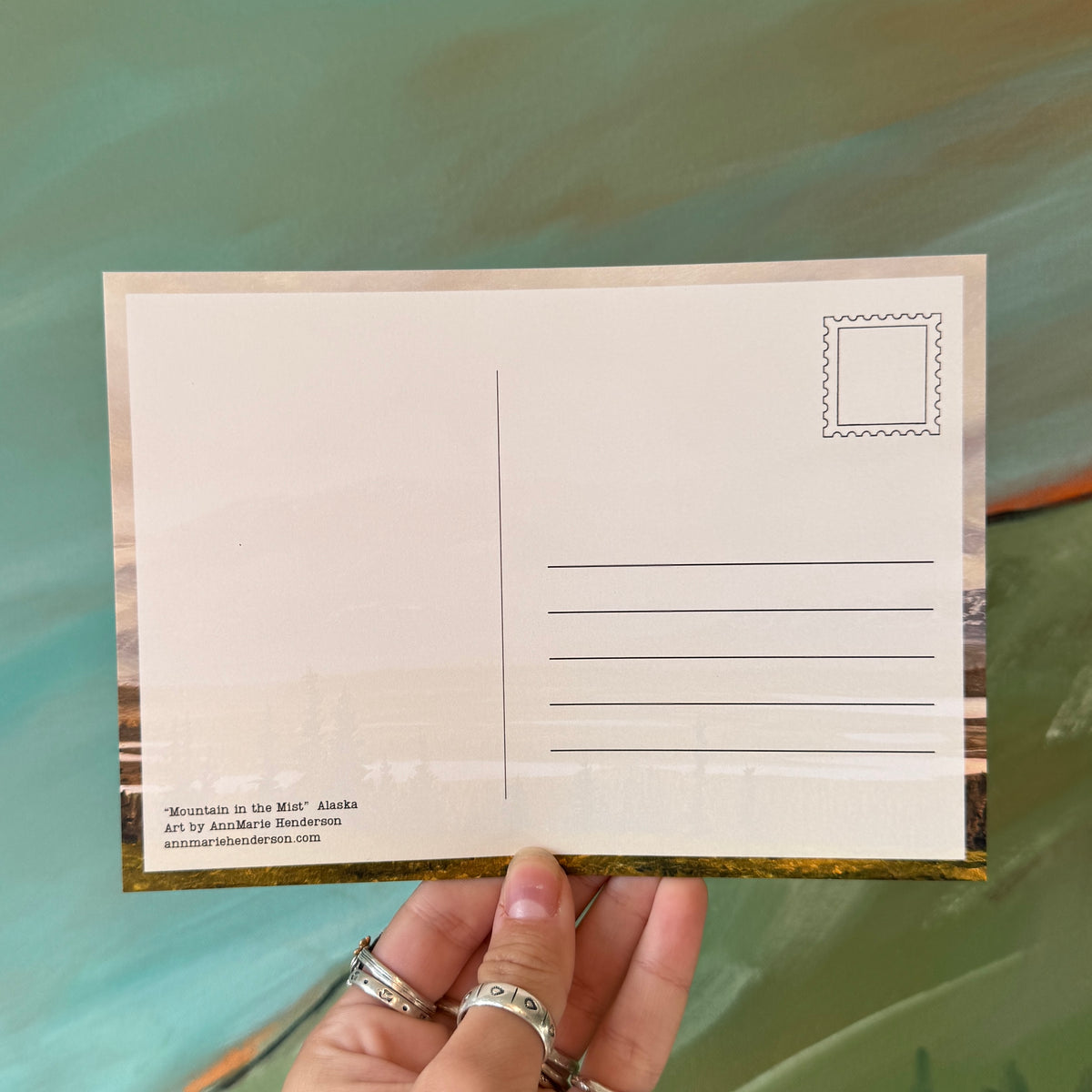 "Mountain in the Mist" Postcard