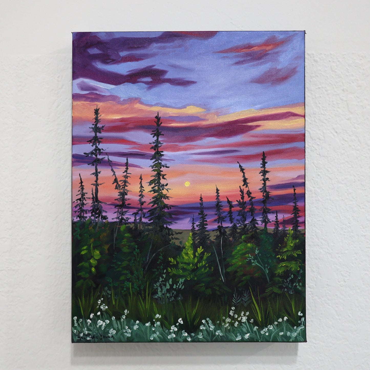 ORIGINAL "Midnight Light" 12x16 in