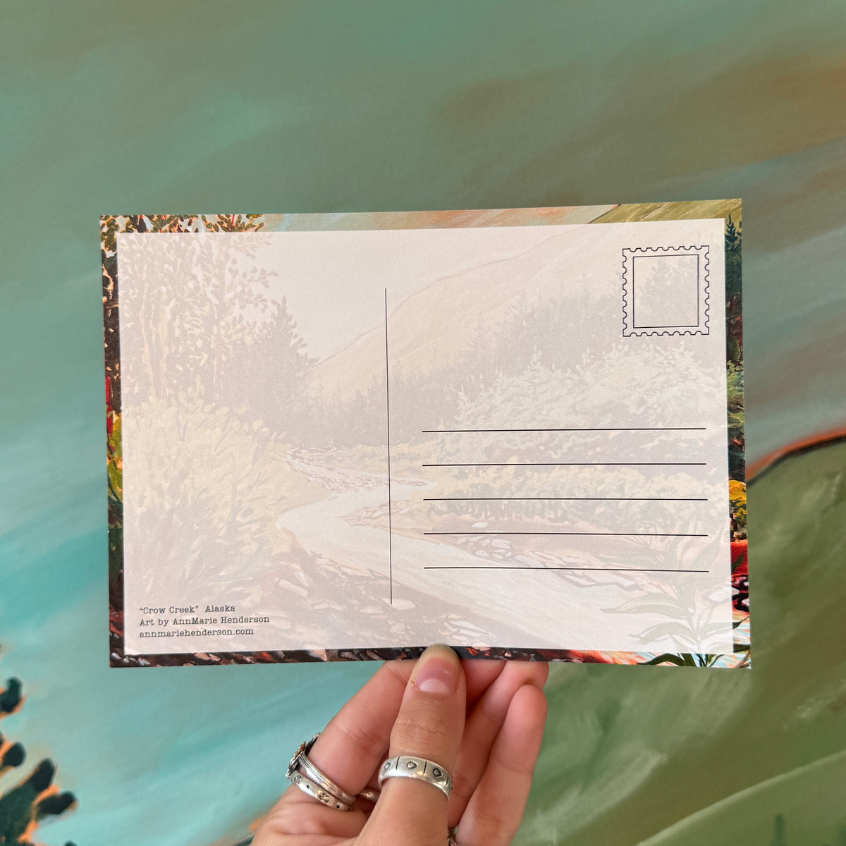 "Crow Creek" Postcard