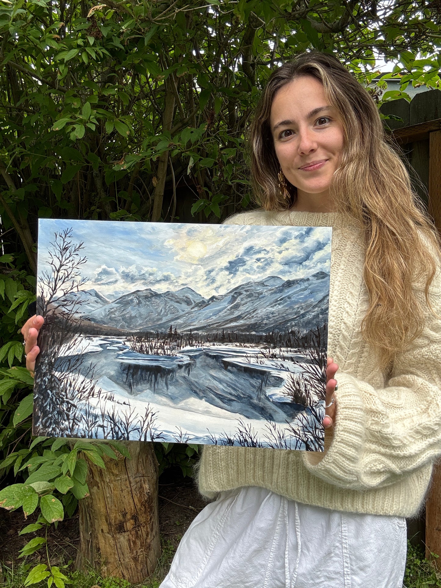 ORIGINAL "Break at the Bend" 12x16 in