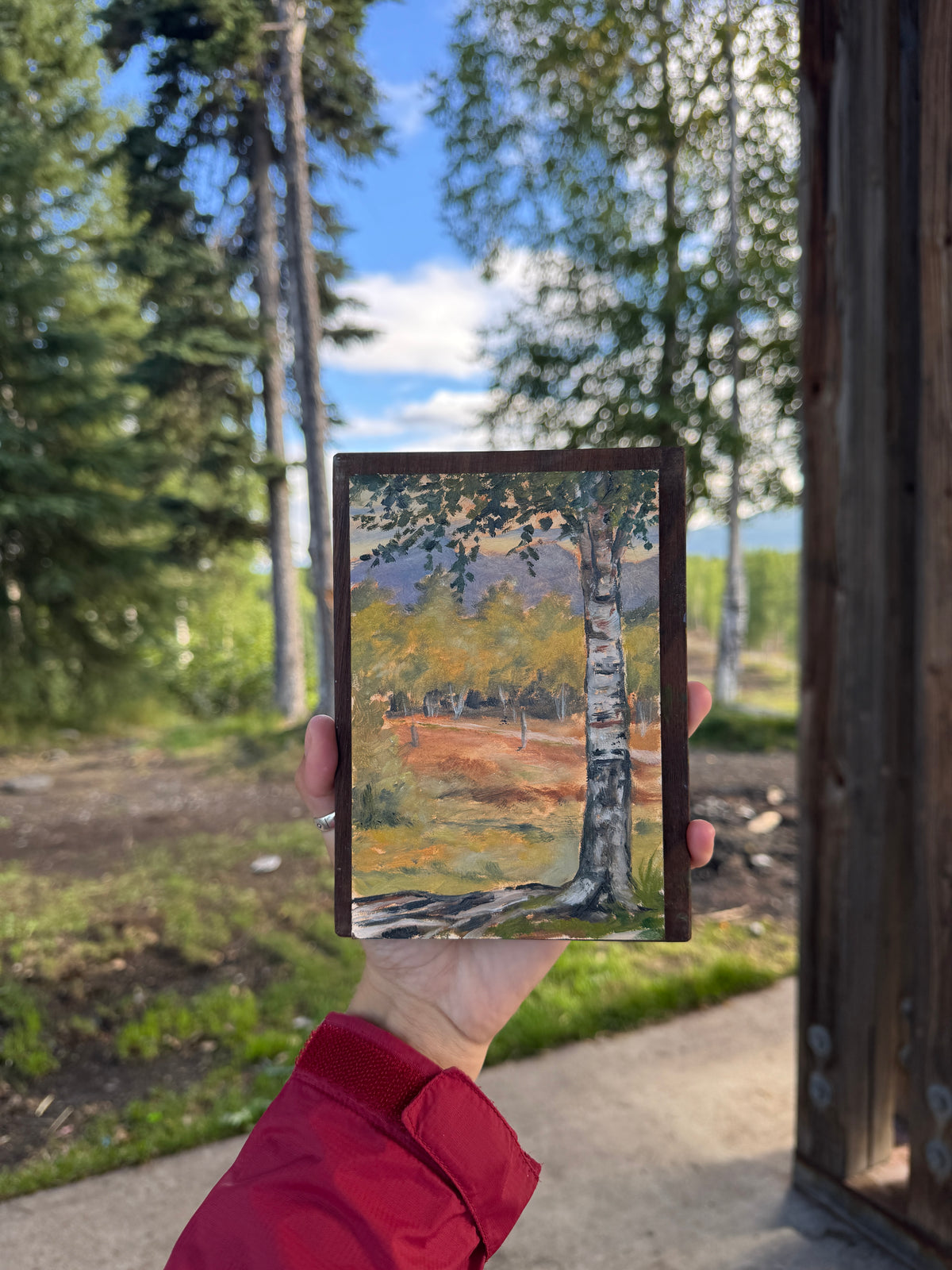 ORIGINAL "Late Summer" Plein Air Study 4x6 in