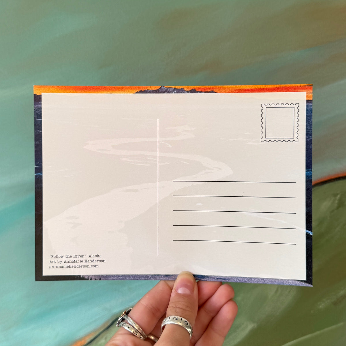 "Follow the River" Postcard