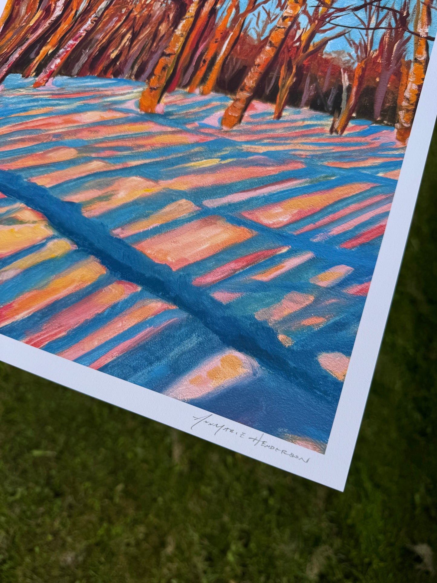 "Snow in Stripes" Print