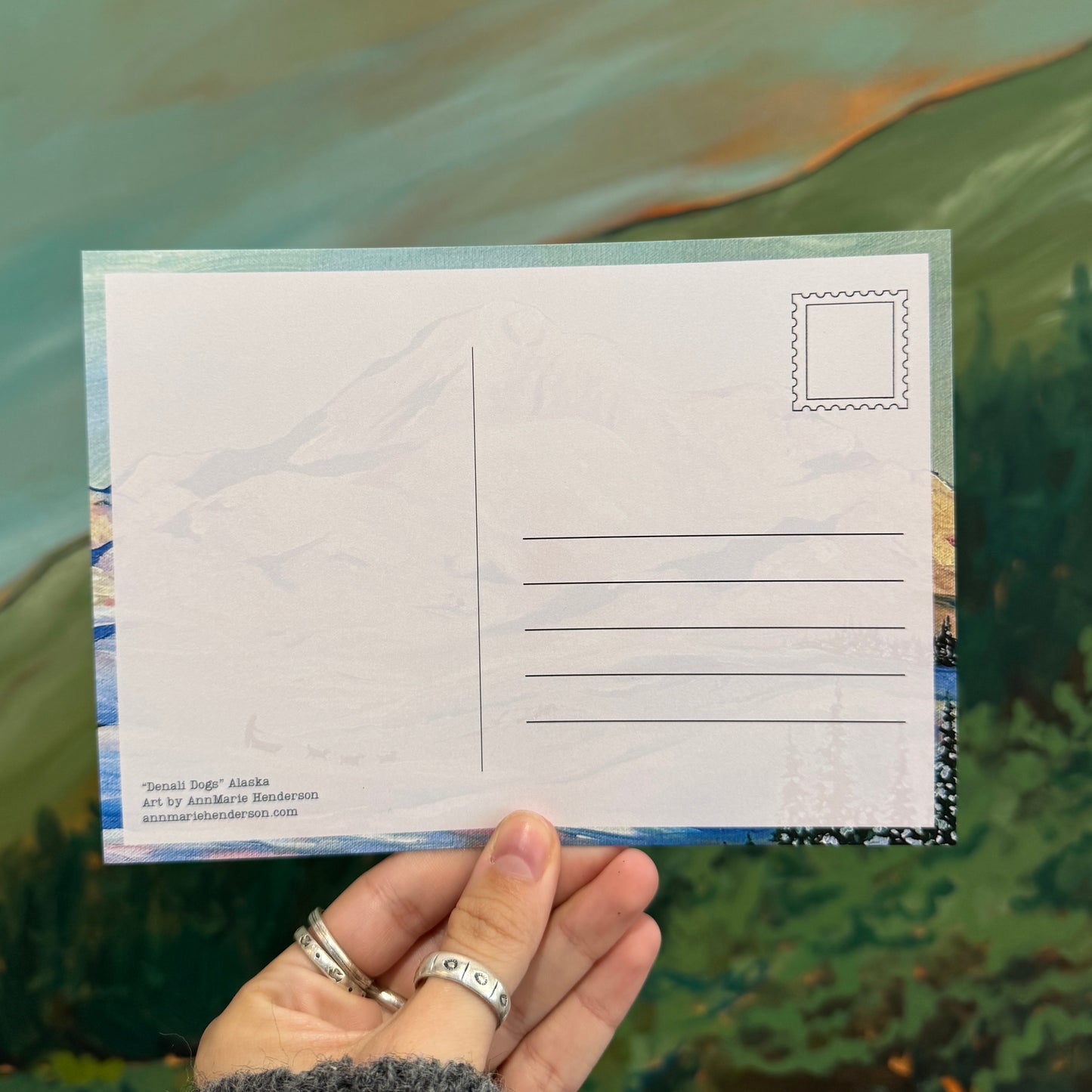 "Denali Dogs" Postcard