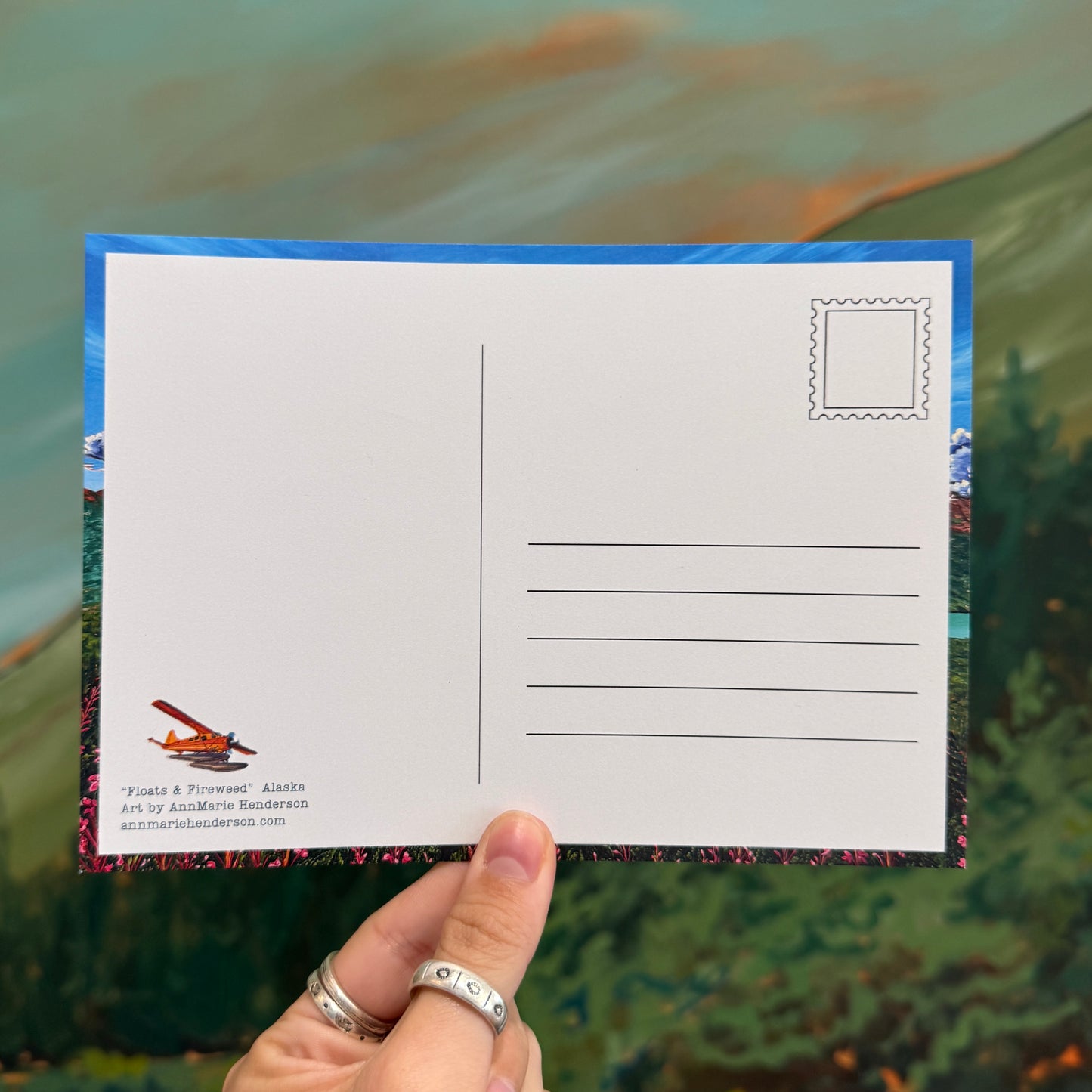 "Floats & Fireweed" Postcard