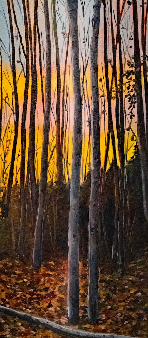 "Last Leaves" Canvas Print