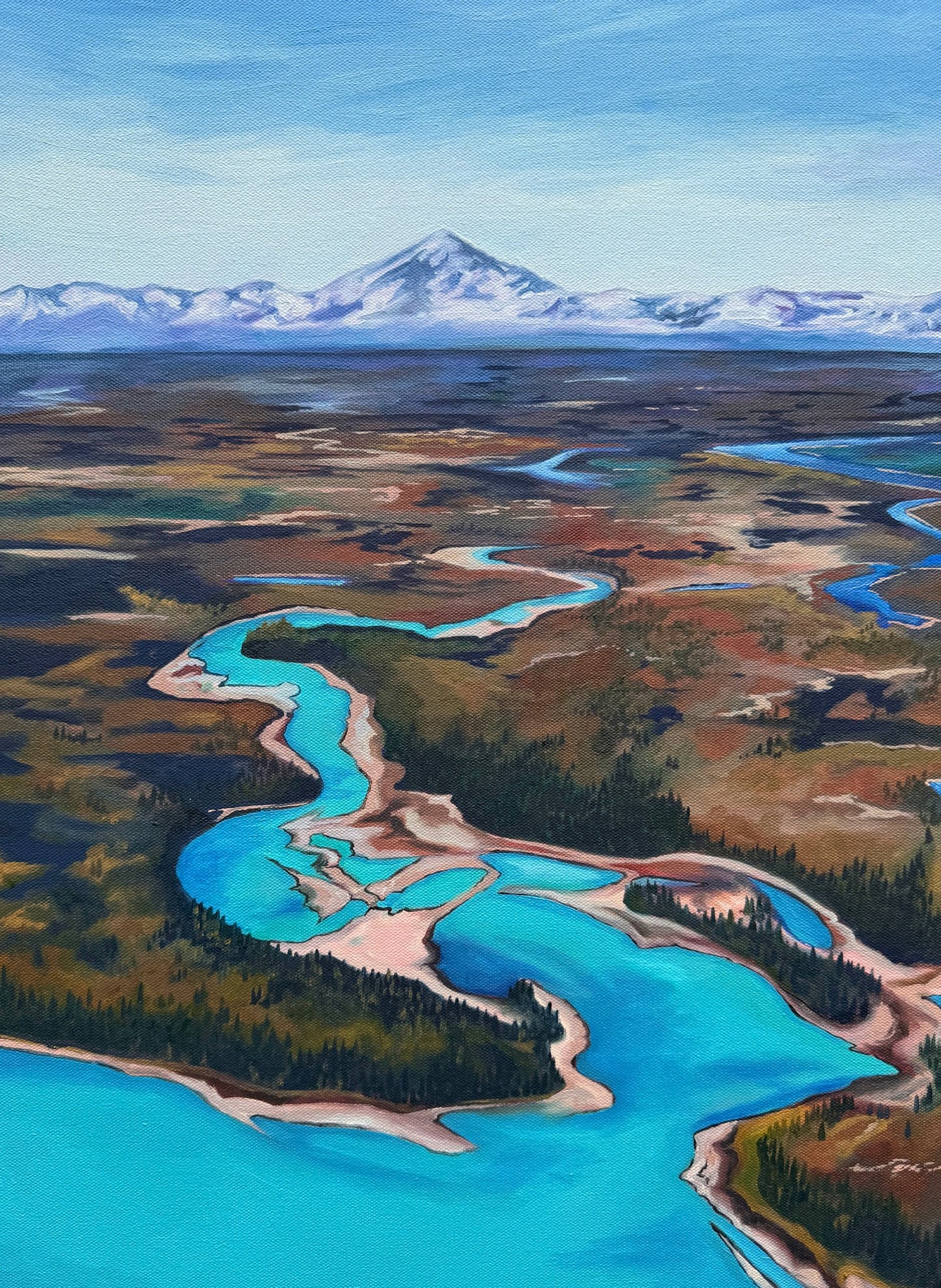 ORIGINAL "Kenai River" 18 x 24
