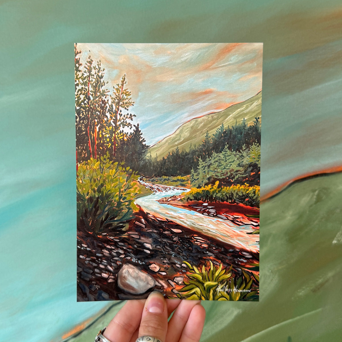 "Crow Creek" Postcard