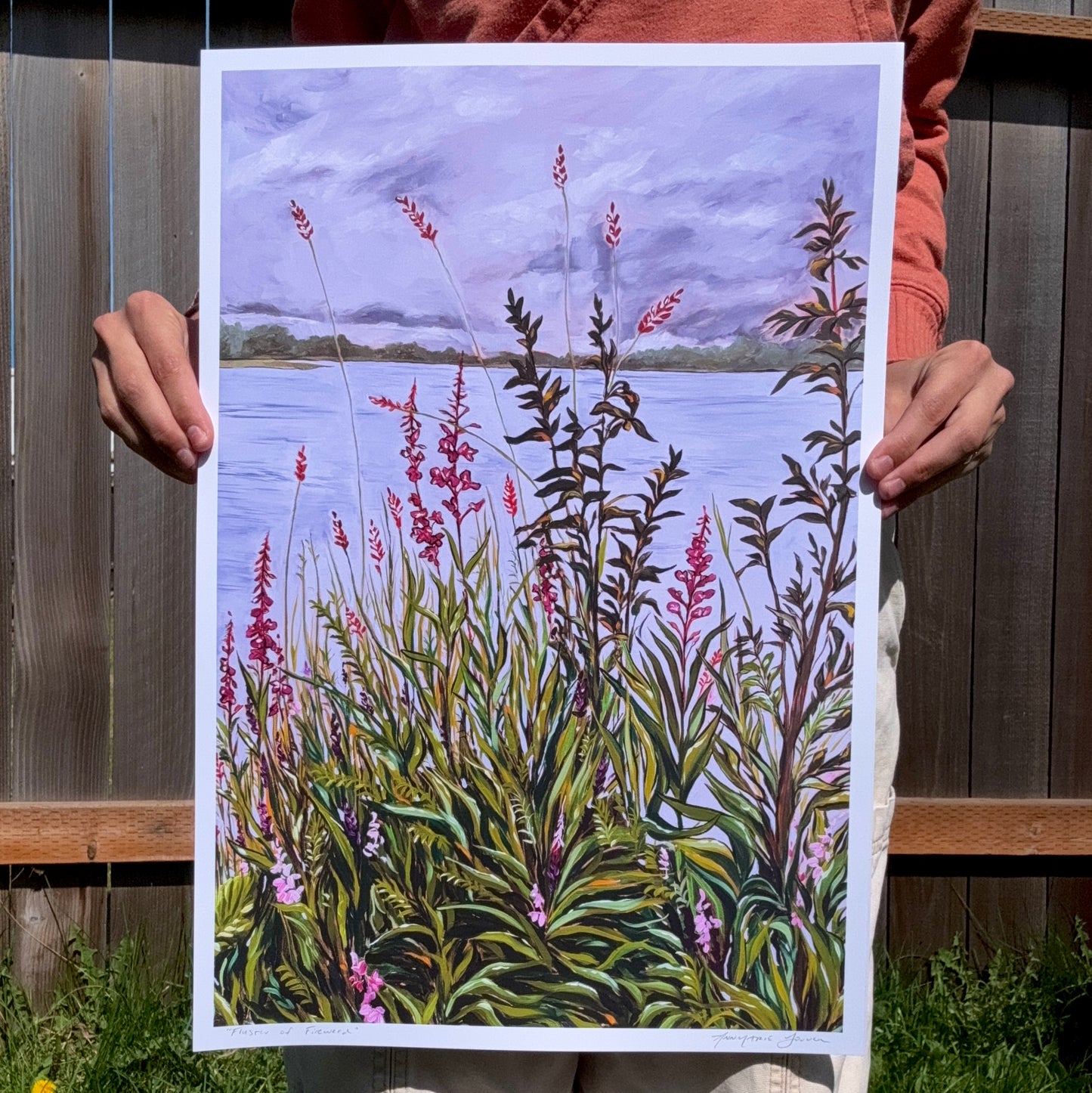 "Fluster of Fireweed" Print