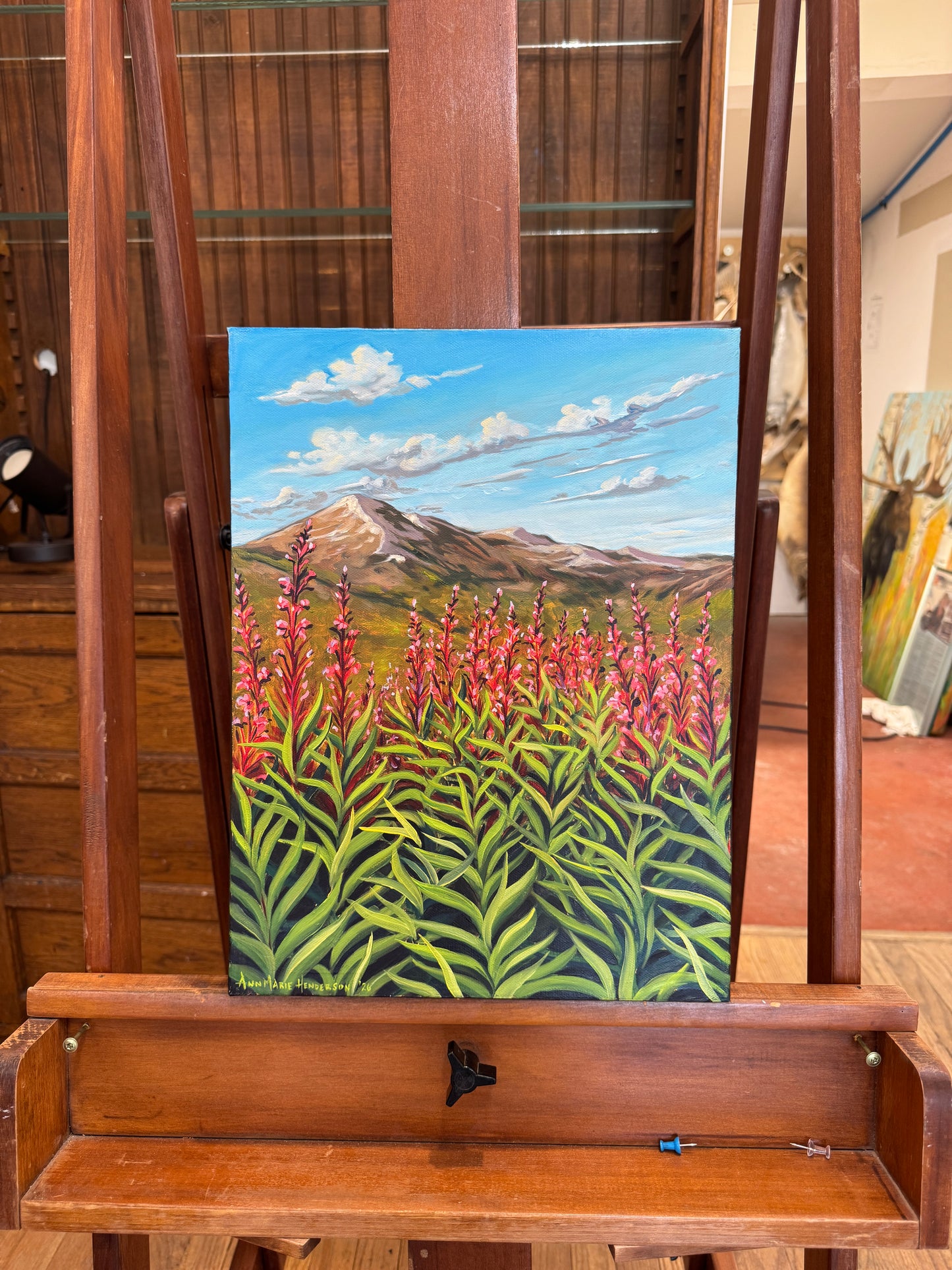 ORIGINAL "Wildflower state of mind" 12 x 16 in