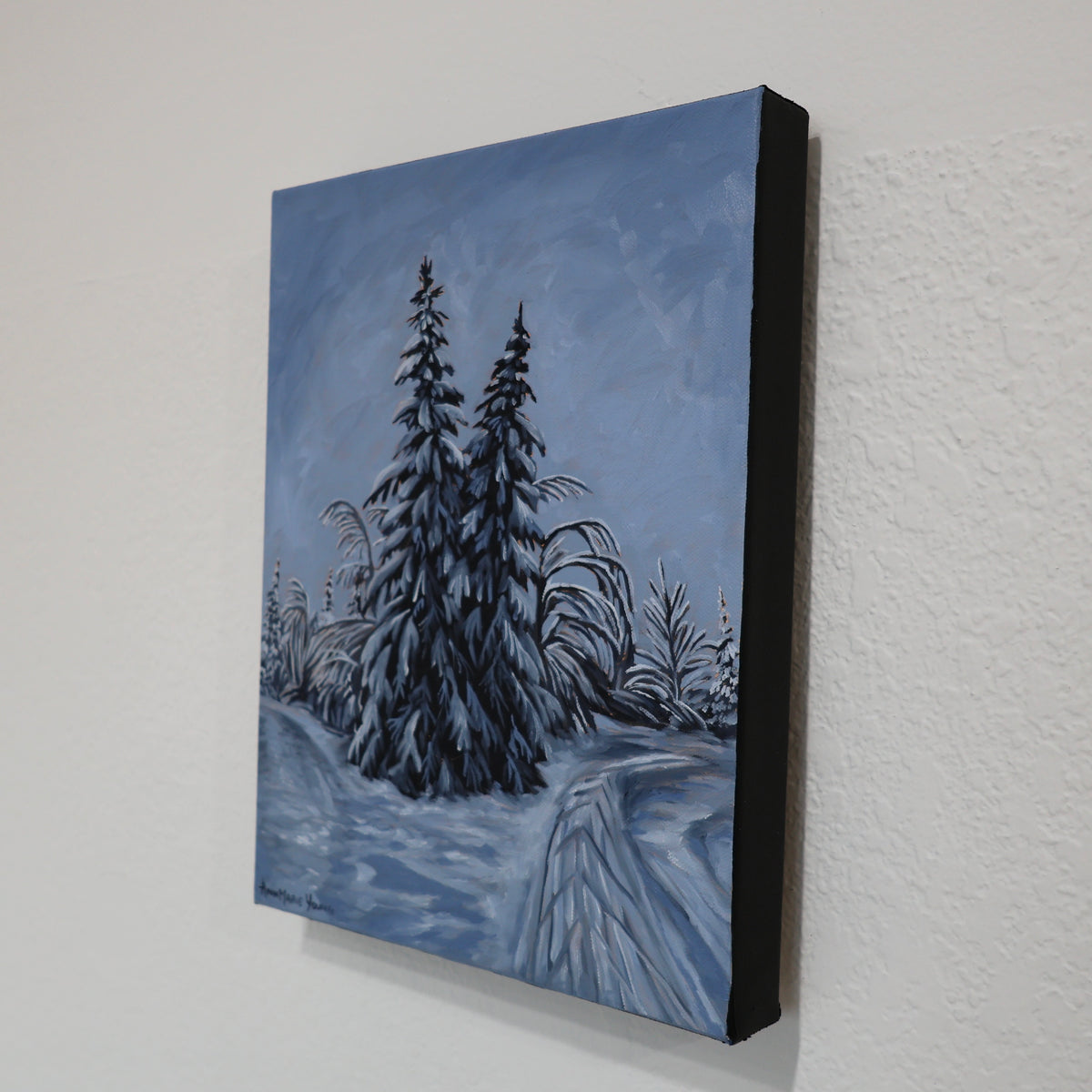 ORIGINAL "Ski Trails" 11x14 in