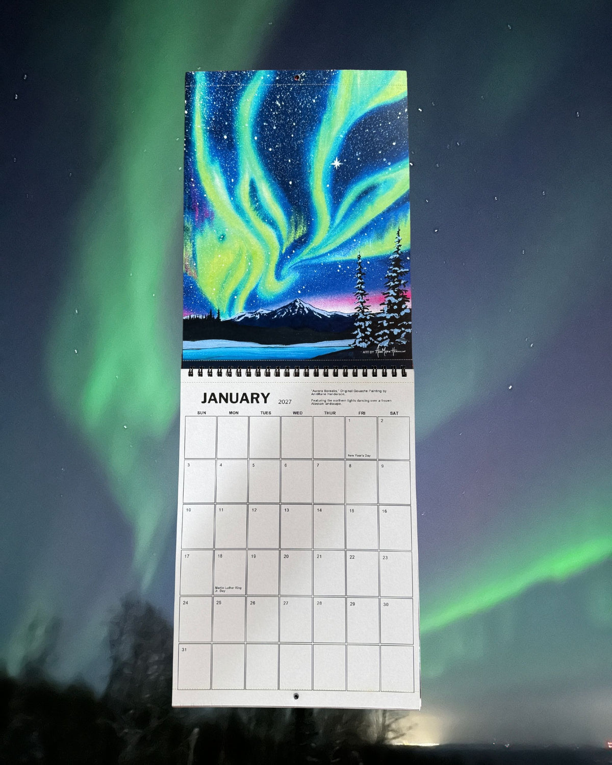 PRE-ORDER 2027 Alaska Art Calendar