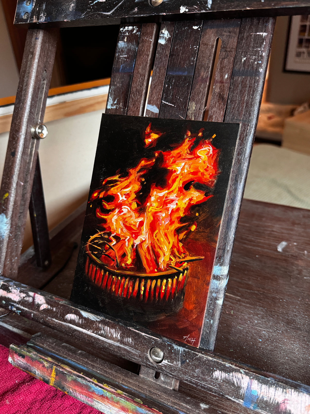 ORIGINAL "Ring of Fire"  5x7 in