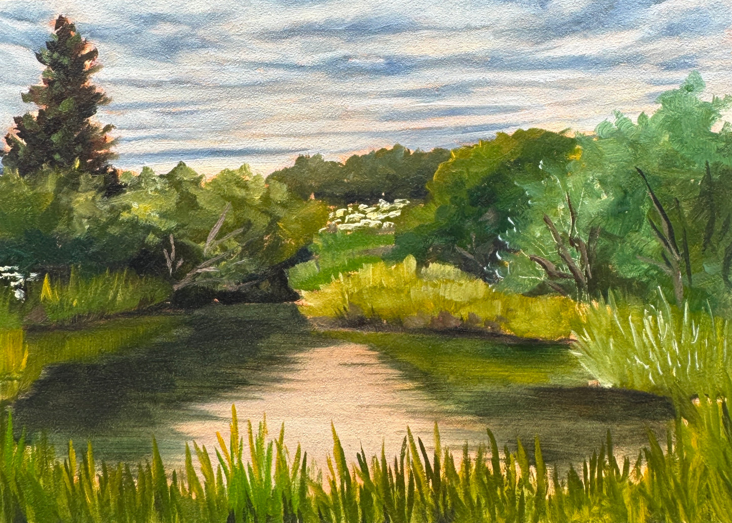 ORIGINAL Anchorage Plein Air Study 5x7 in
