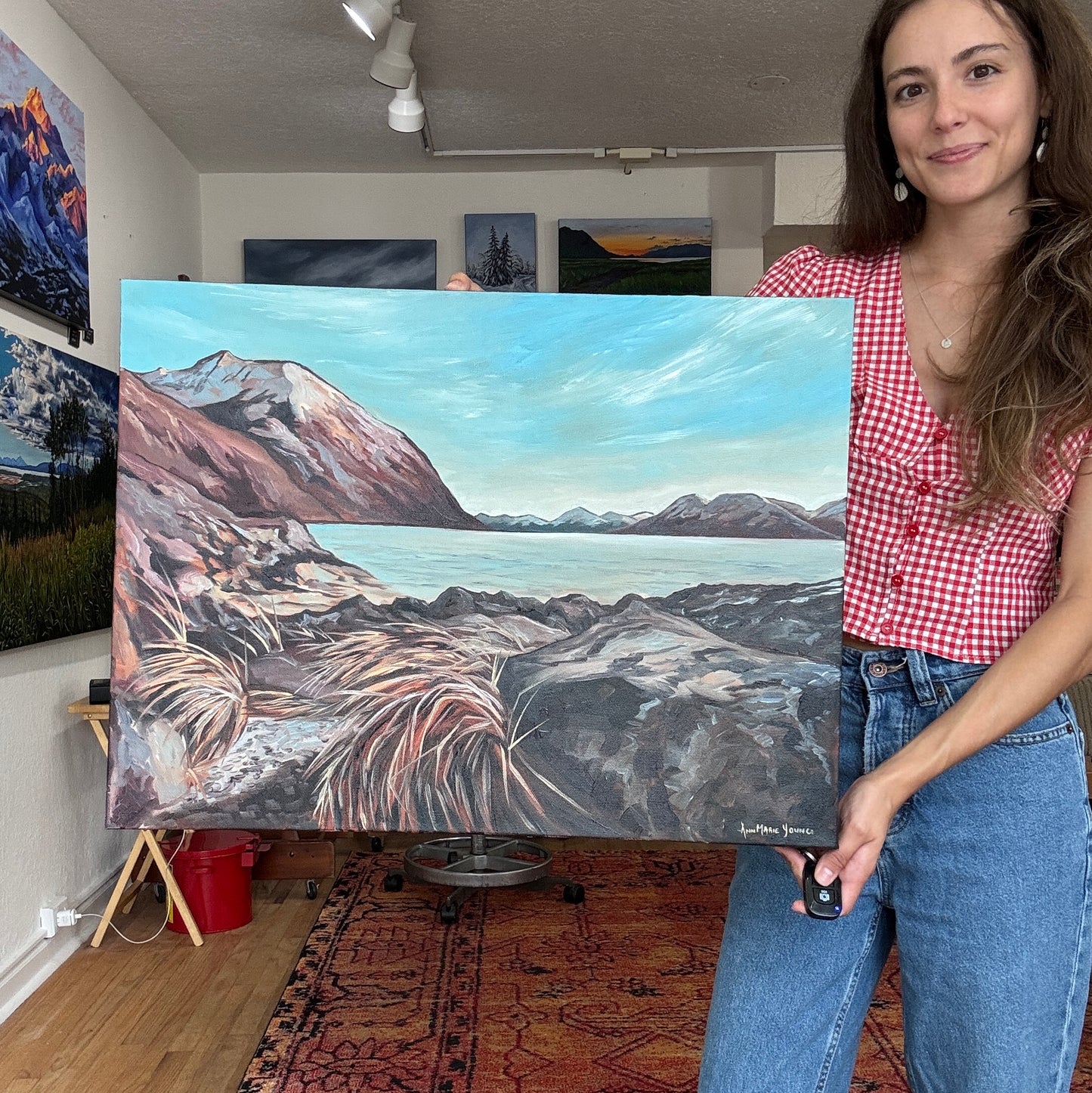 ORIGINAL "Beluga Point" 18x24 in