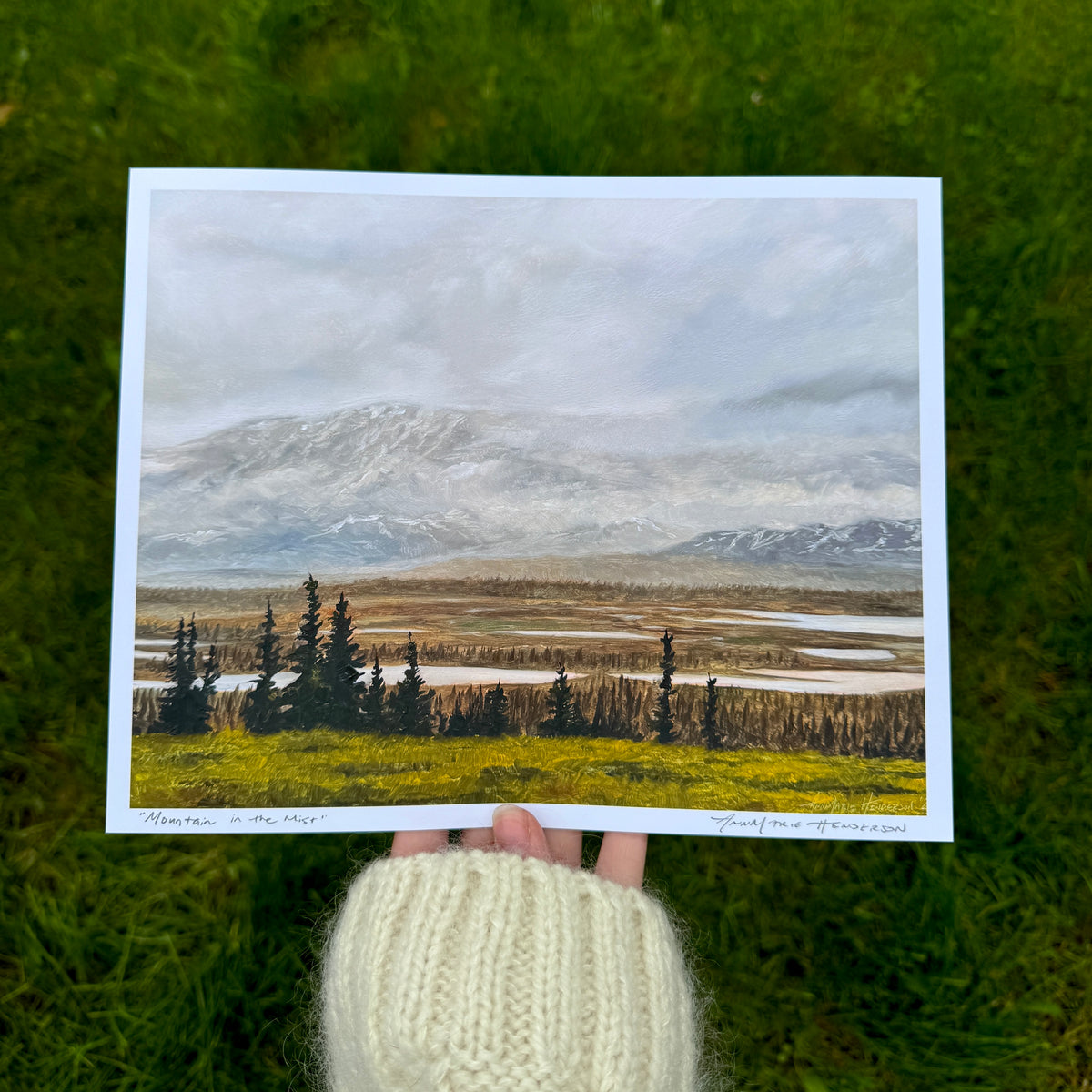 "Mountain in the Mist" Print