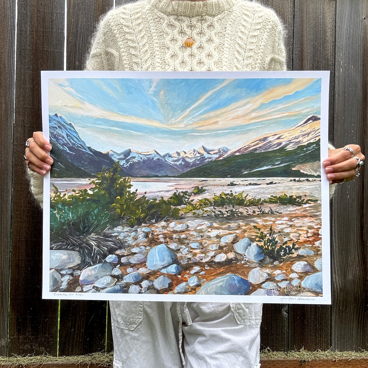 "Between Peeks" Print