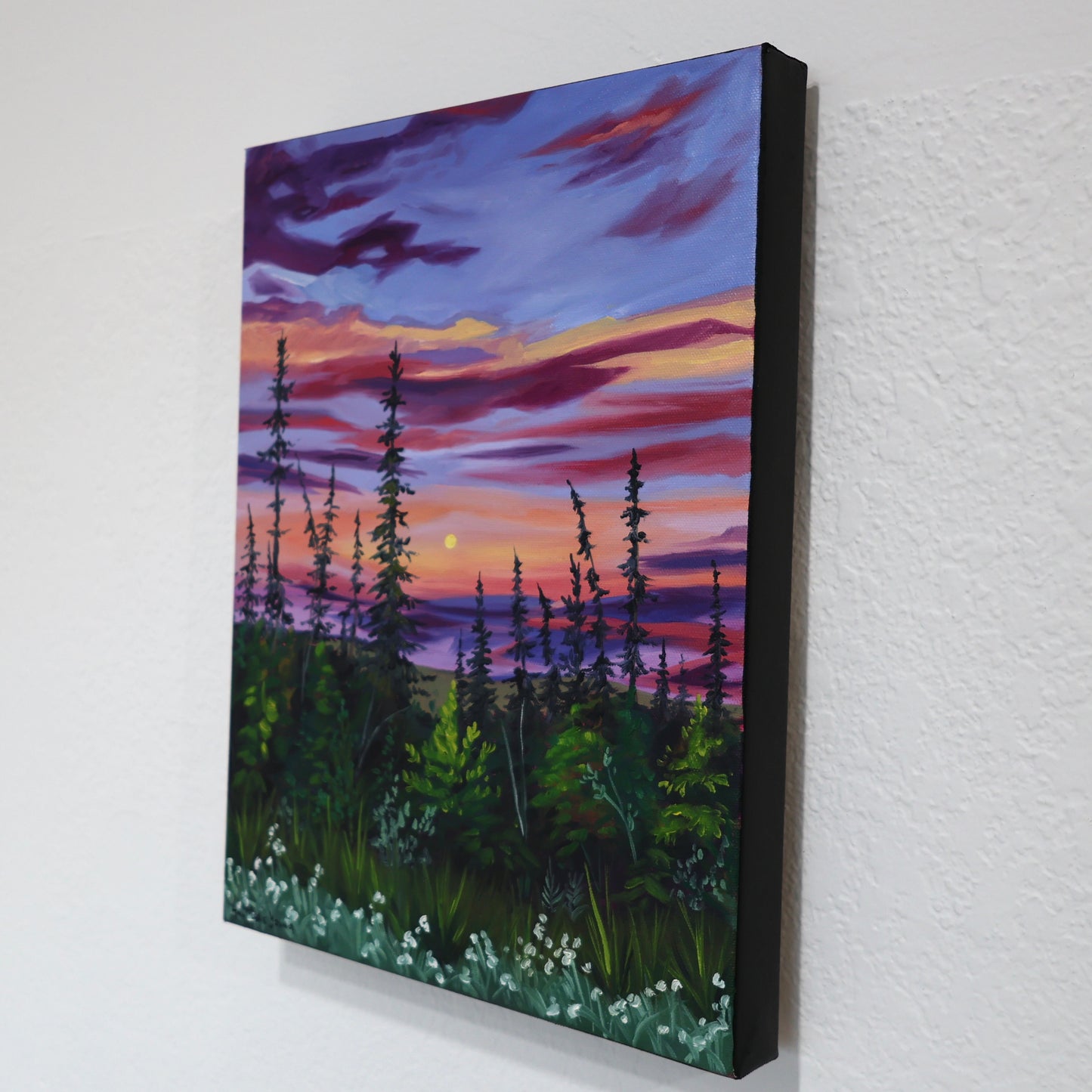ORIGINAL "Midnight Light" 12x16 in