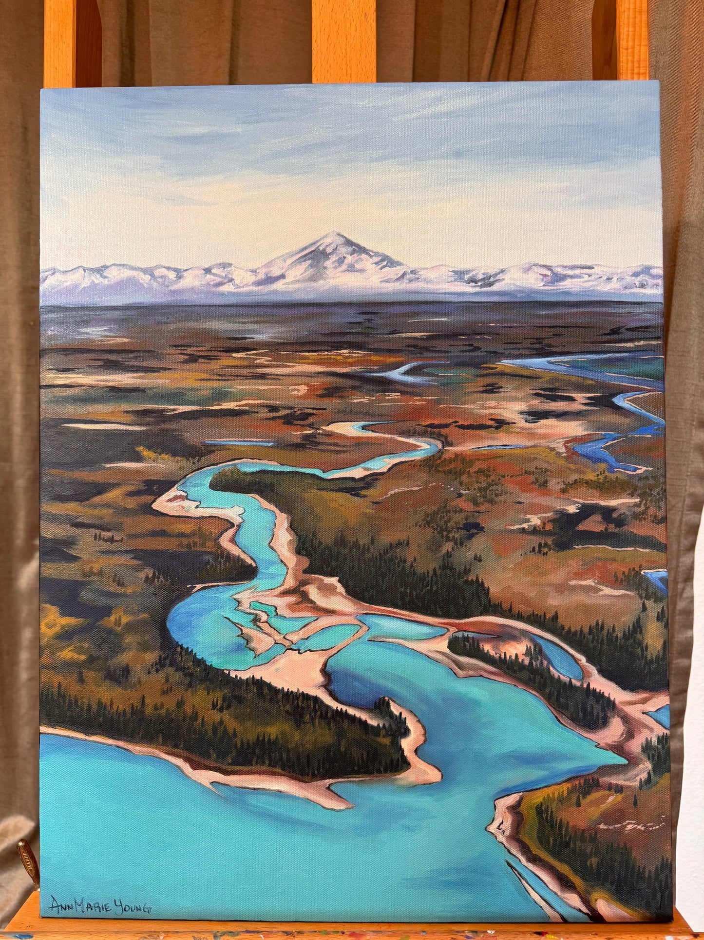 ORIGINAL "Kenai River" 18 x 24