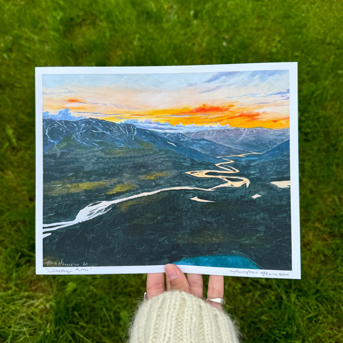 "Snaking River" Print