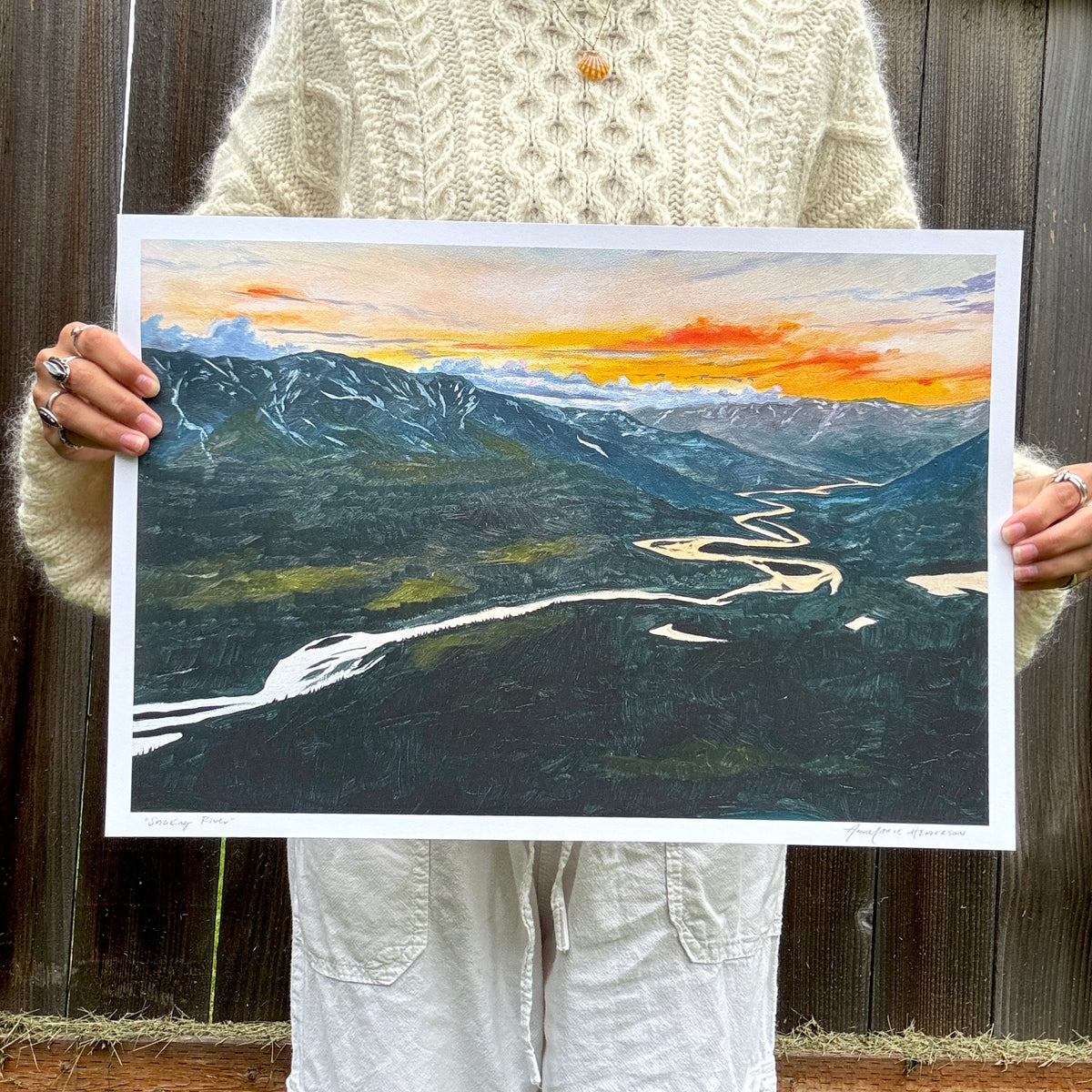"Snaking River" Print