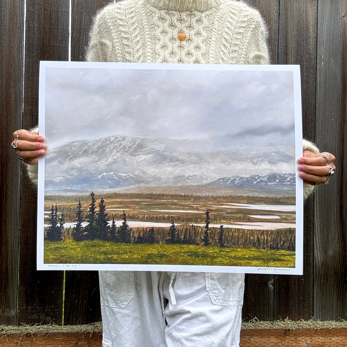 "Mountain in the Mist" Print