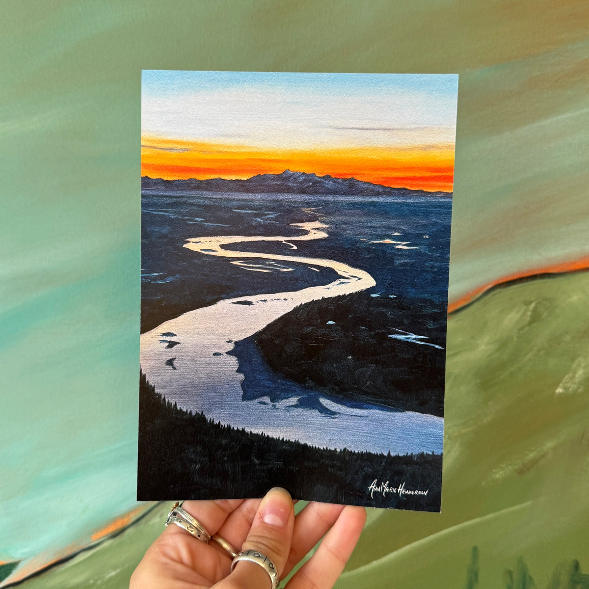 "Follow the River" Postcard