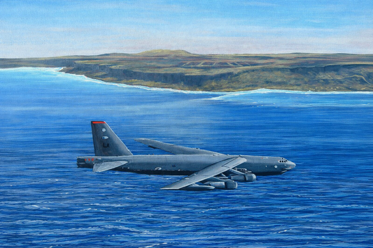 "B-52 over Guam" Print