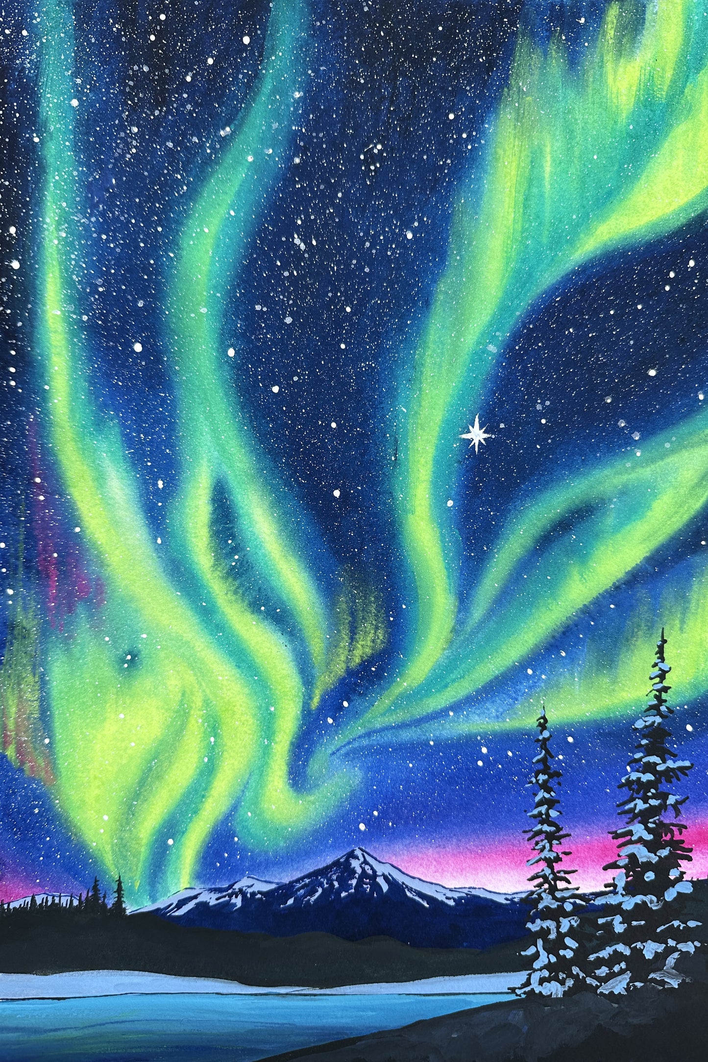 "Aurora Borealis" Canvas Print