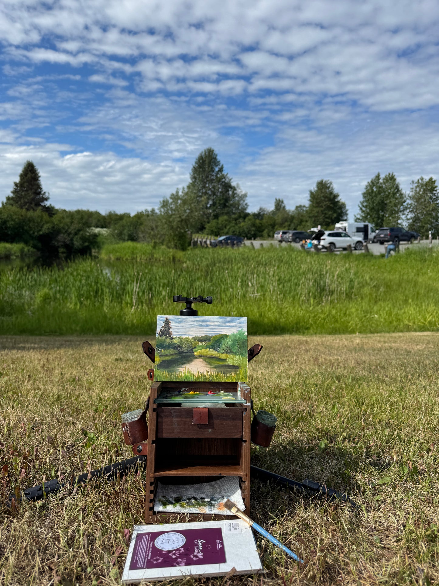 ORIGINAL Anchorage Plein Air Study 5x7 in