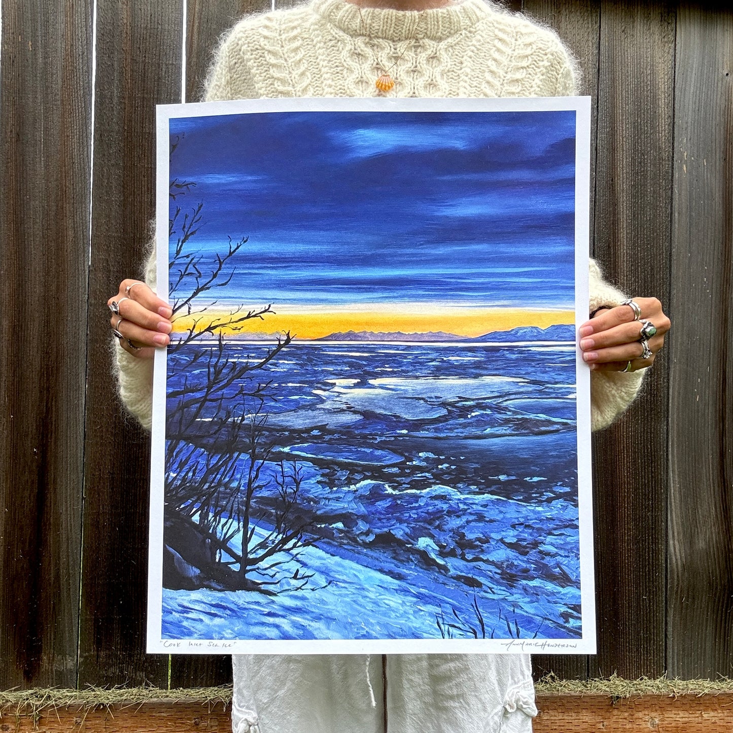 "Cook Inlet Sea Ice" Print