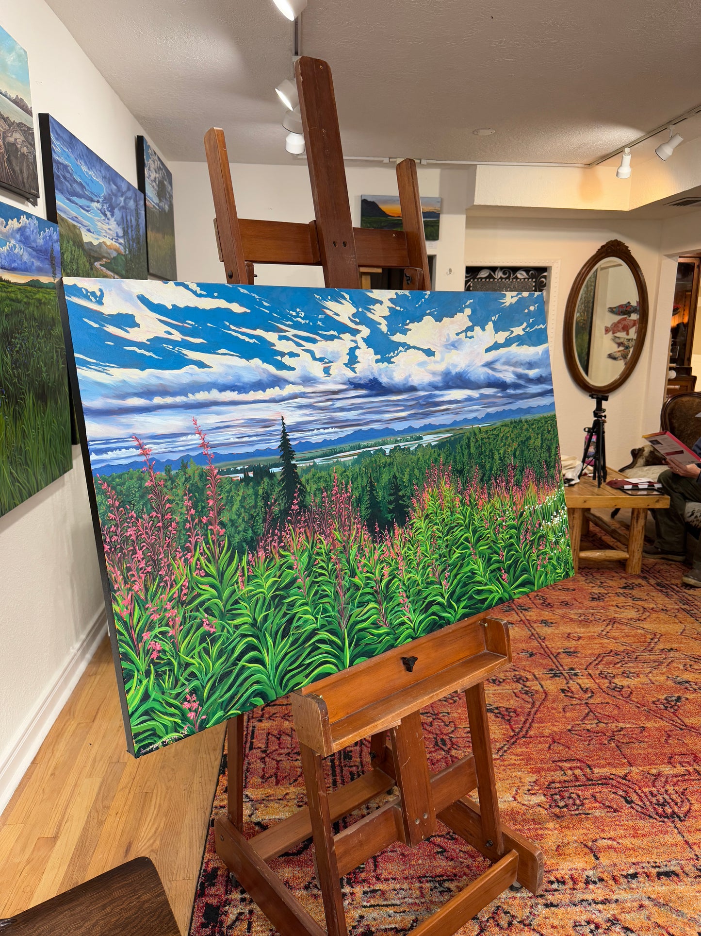 ORIGINAL "Where the Fireweed Grows" 30x48 in