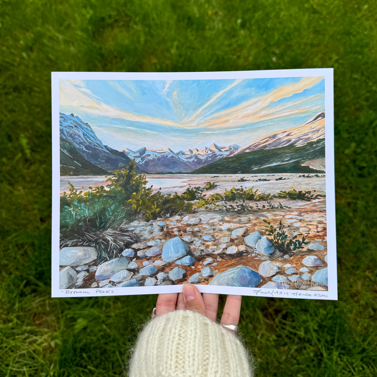 "Between Peeks" Print