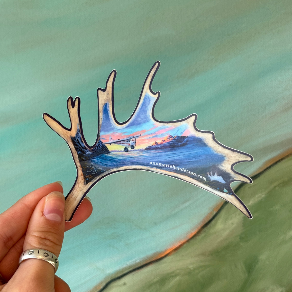 Moose Antler Sticker