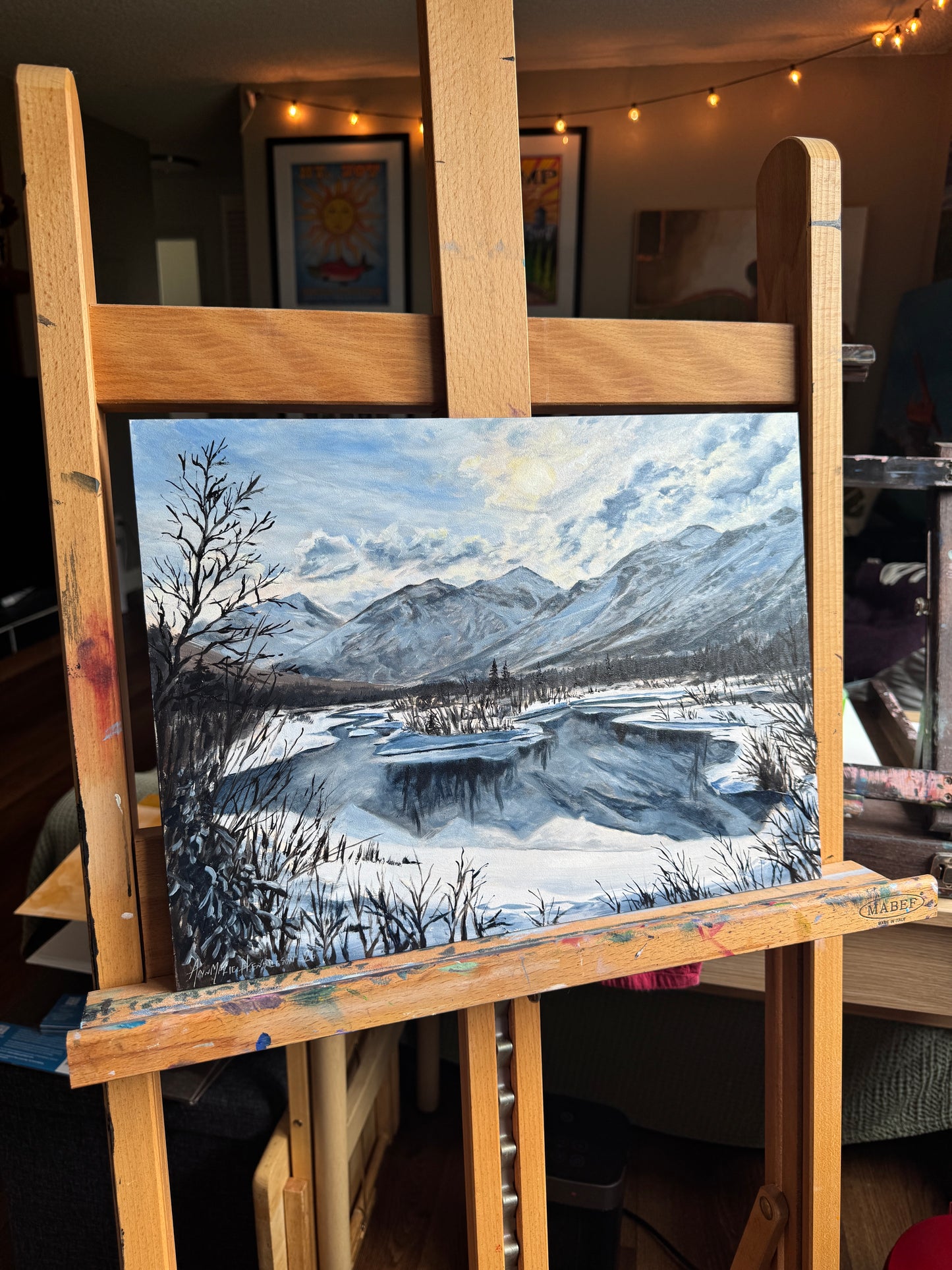 ORIGINAL "Break at the Bend" 12x16 in