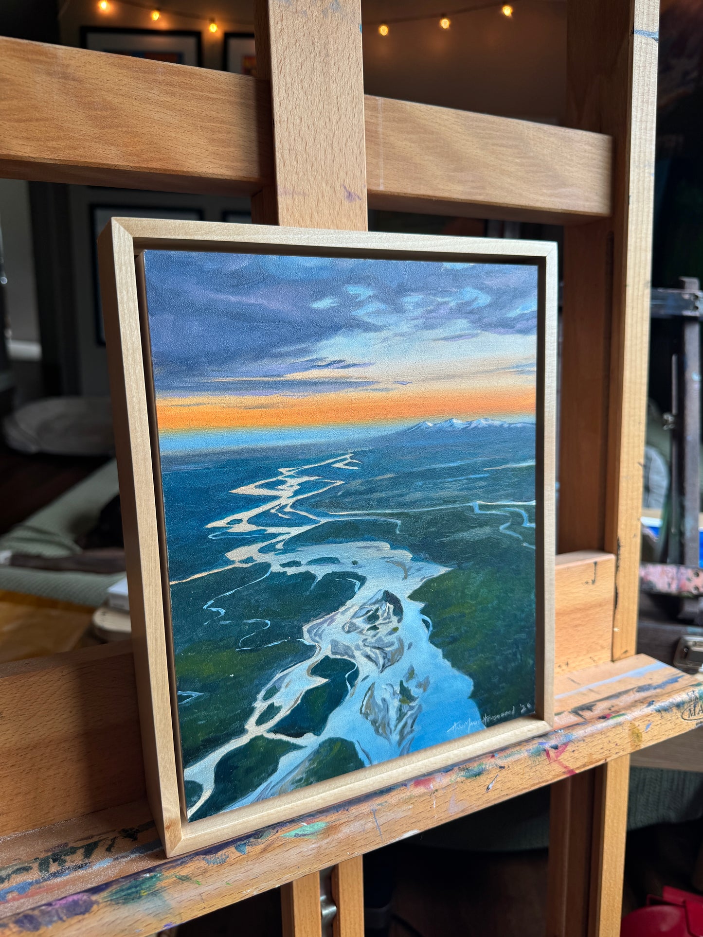ORIGINAL (Framed) "Susitna River" 8x10 in