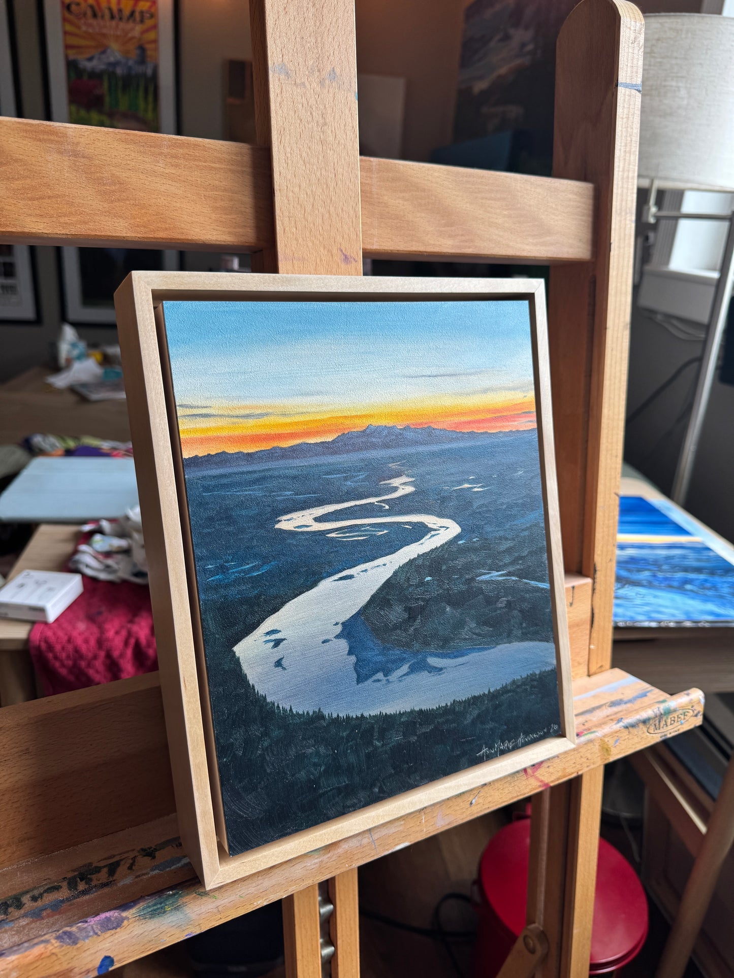 ORIGINAL (Framed) "Follow the River" 8x10 in