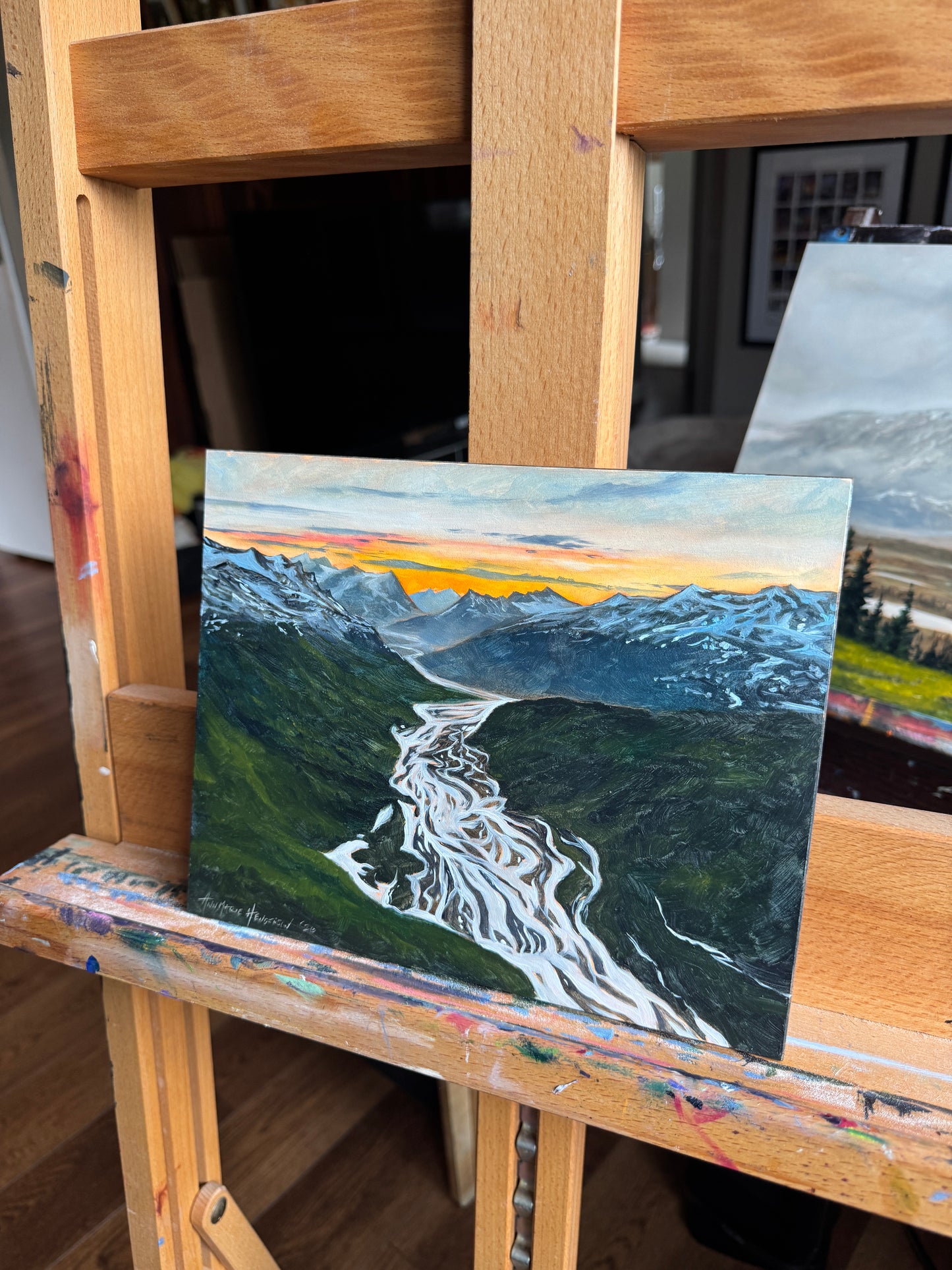 ORIGINAL "Streaming Solstice" 8x10 in