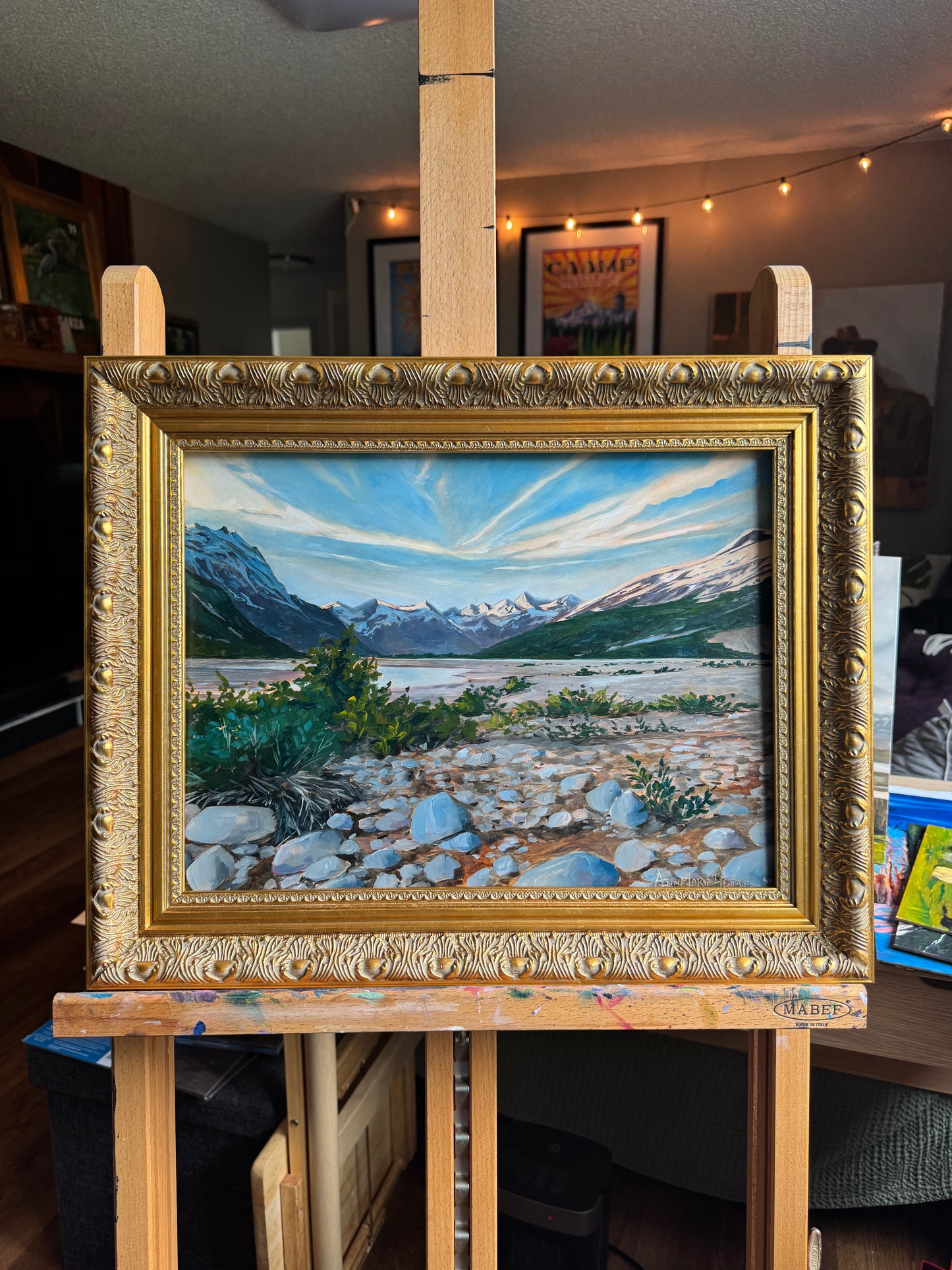 ORIGINAL (Framed) "Between Peeks" 12x16 in
