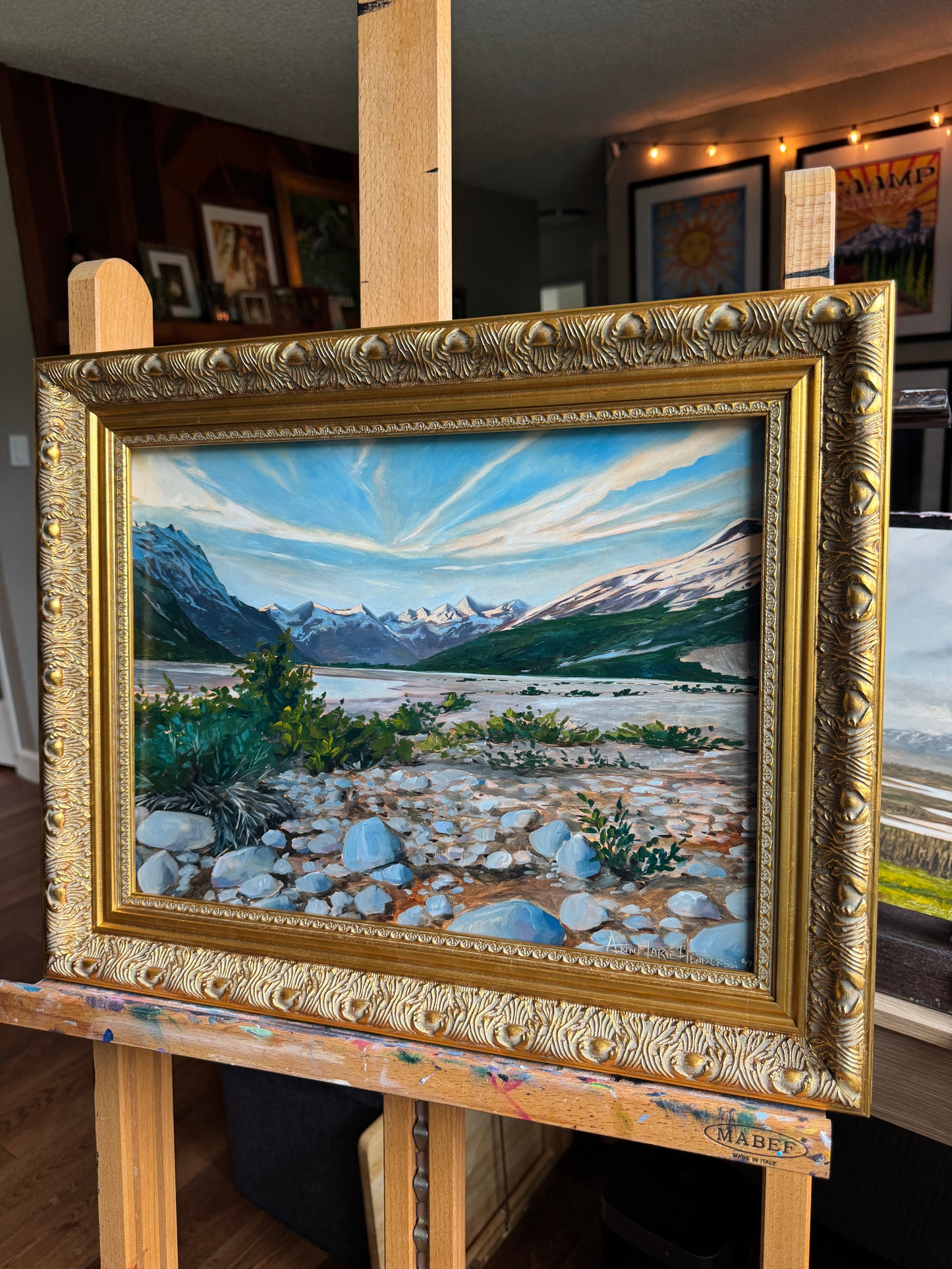 ORIGINAL (Framed) "Between Peeks" 12x16 in