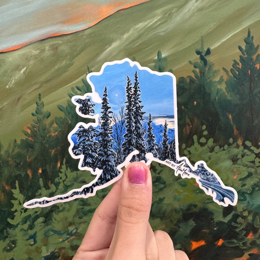 Alaska Winter Sticker