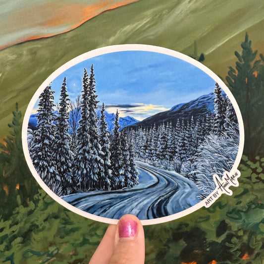 Winter Scene Sticker