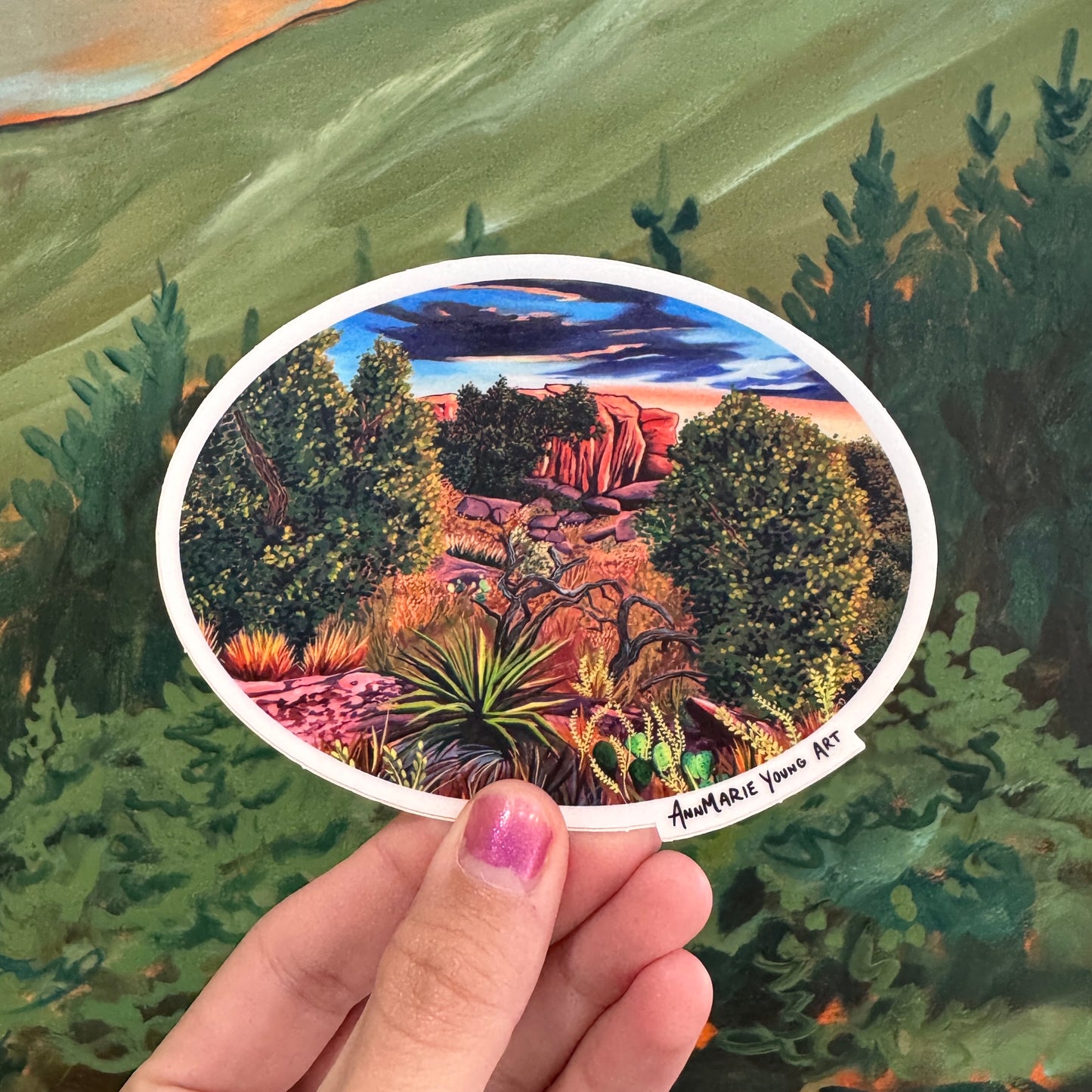 Western Landscape Sticker