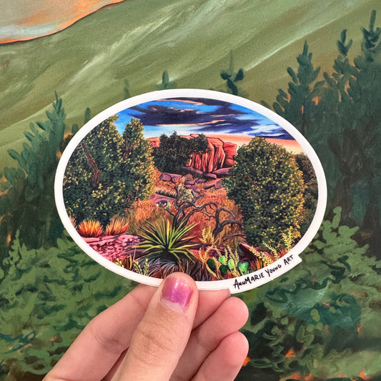 Western Landscape Sticker