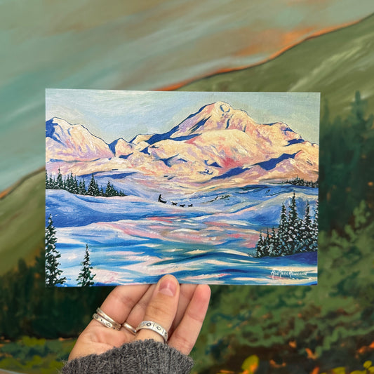 "Denali Dogs" Postcard