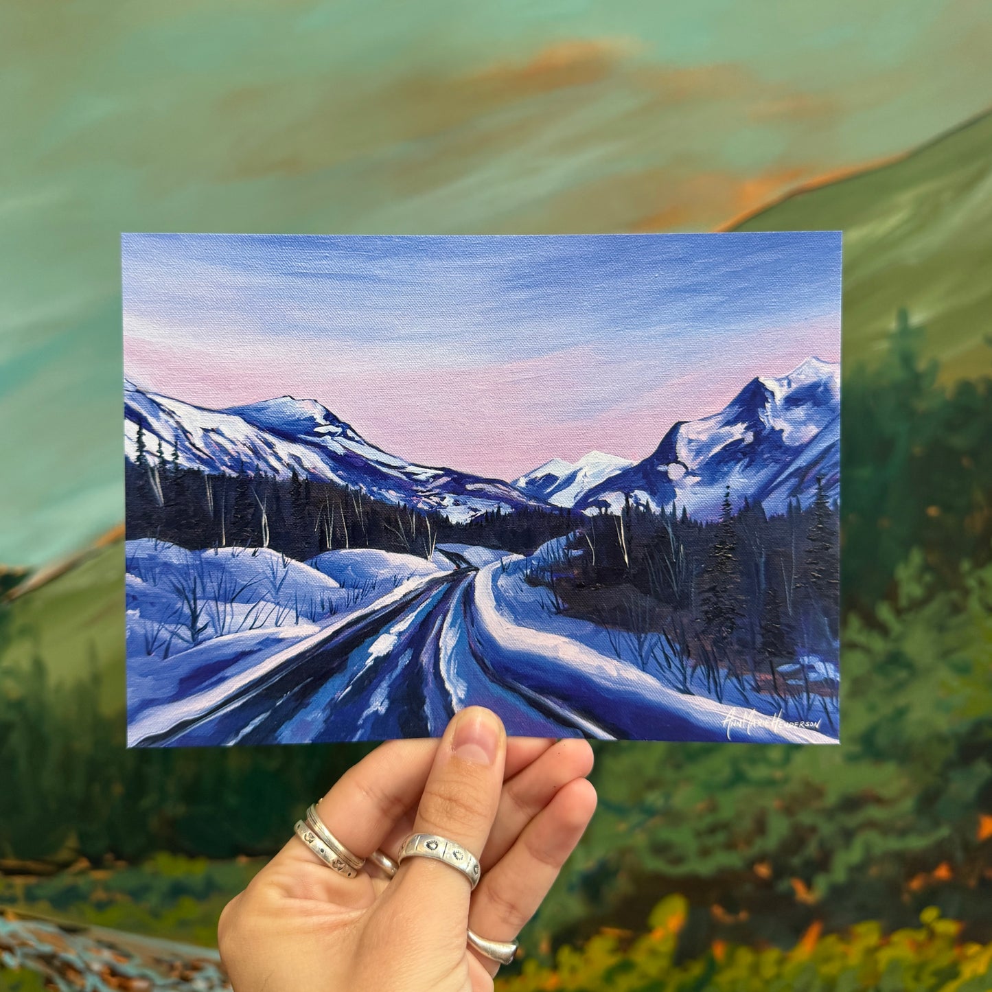 "Eagle River Road" Postcard