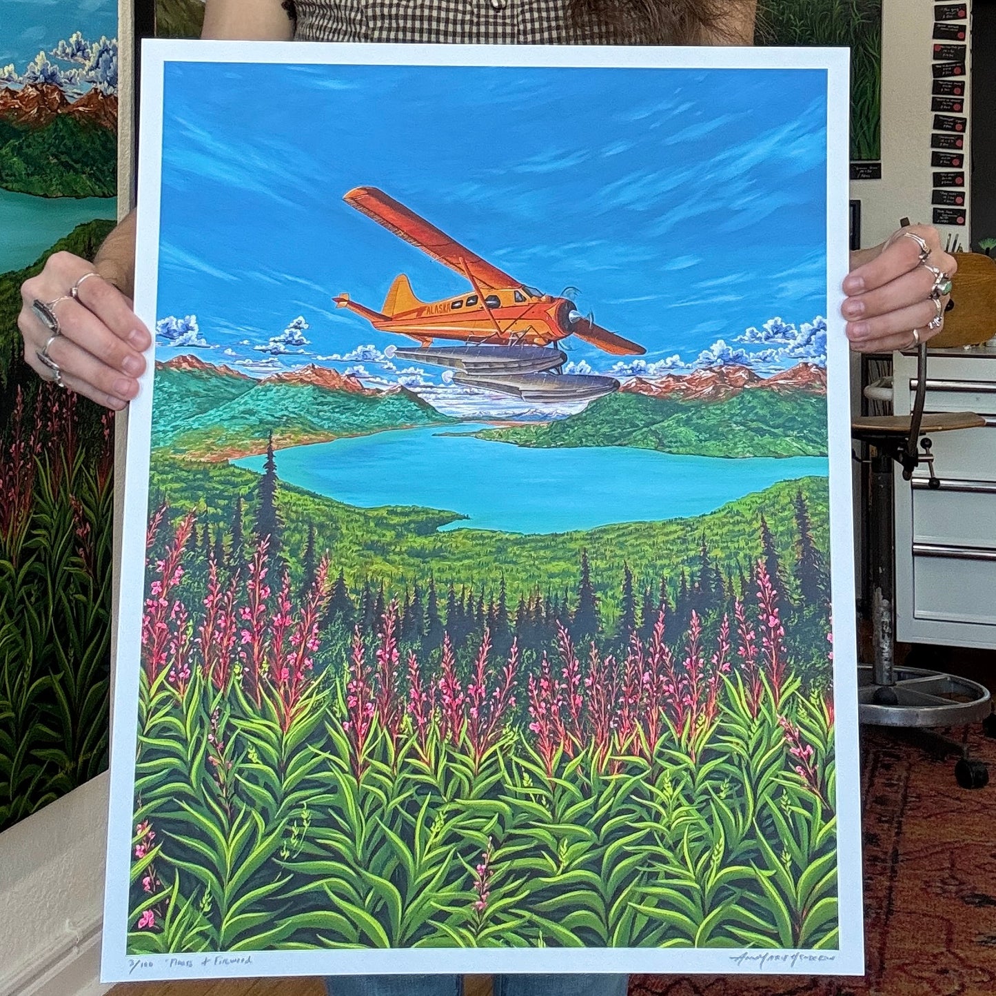 "Floats & Fireweed" 16x20 LIMITED edition print